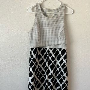 Anthropologie Tabitha Dress in mixed print.